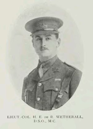 LIEUT.-COL. H. E. de R. WETHERALL. D.S.O., M.C.