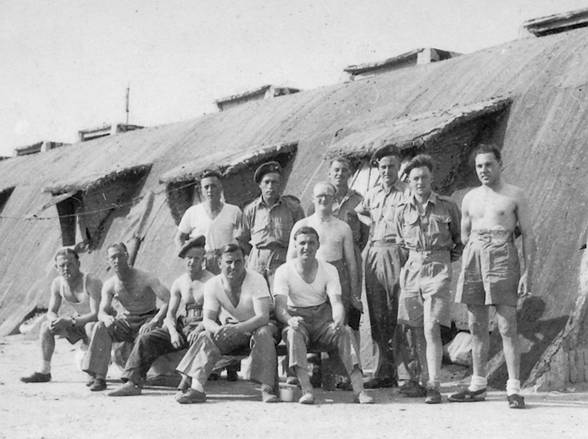 MUD-BRICK AND STRAW HUTS, No.1 BASE WORKSHOPS, SHAIBA, 1945