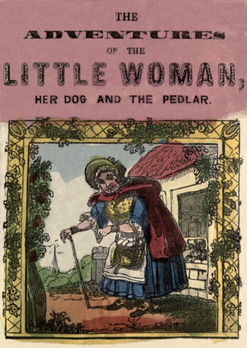 The little woman standing outside her cottage.