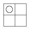 Diagram representing x y does not exist