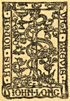 (decorative: ars longa, vita brevis; device and motto of publisher John Long)