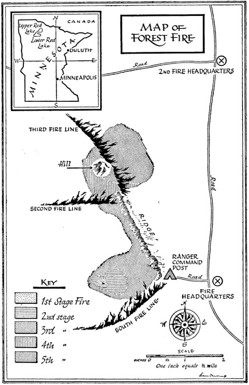 MAP OF FOREST FIRE