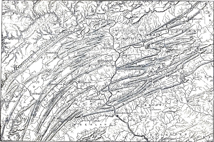 Part of Topographic Map of Pennsylvania