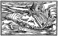leviathan attacking a ship