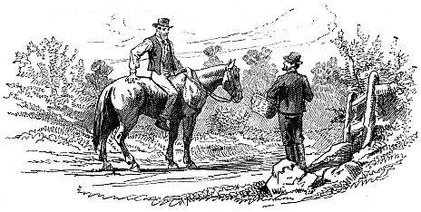 man on horse talking to man standing