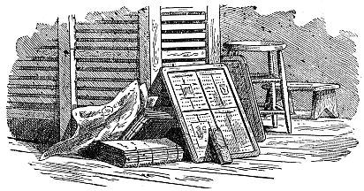 parts of a printing press and newspapers