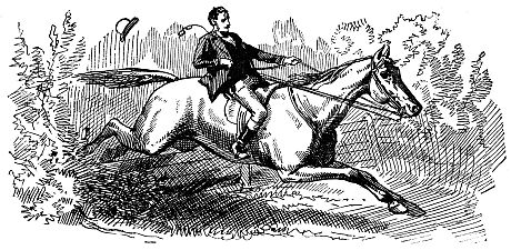 man's hat flying off as he rides a fast horse