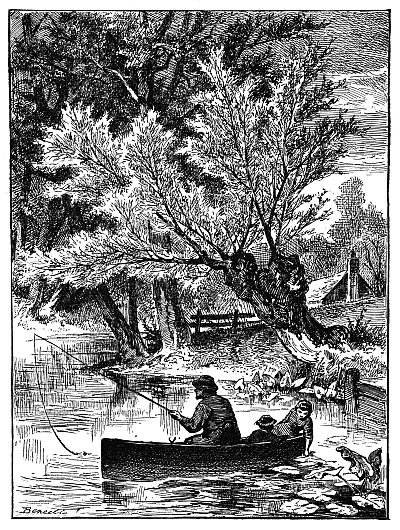 Man fishing from boat