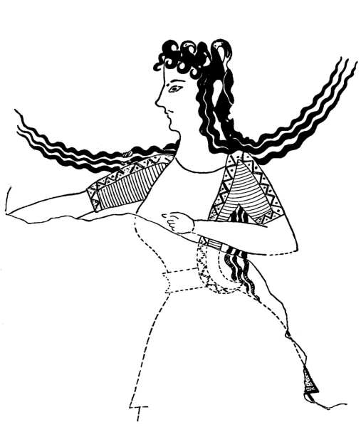 Illustration: Fresco of a Dancing Girl
