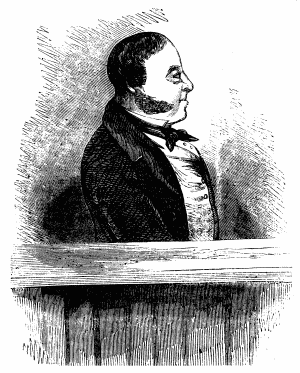 [Image not
available: drawing of Palmer in the dock]