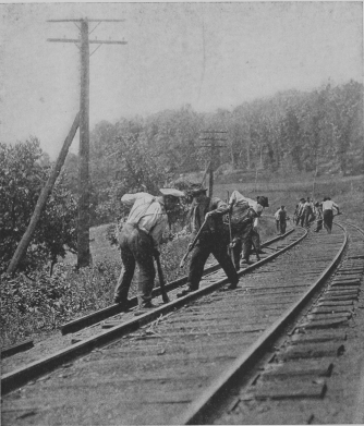 Image unavailable: “The people had gone out to tear up the railroad tracks leading into the town.”