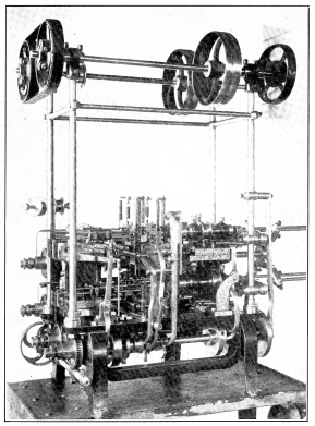 BANGERTER’S AUTOMATIC FOUR SPINDLE WATCH CHAIN MACHINE,

Composed of Over Three Thousand Parts.