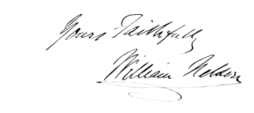 [Image
unavailable: Signature: Yours Faithfully
William Nelson]