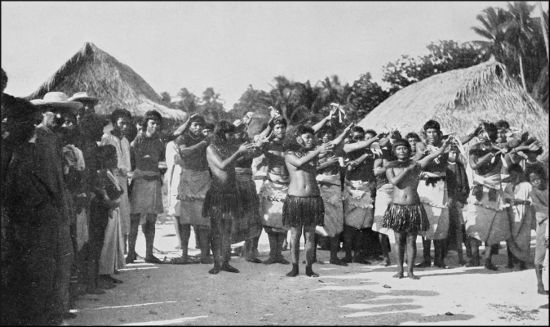 Natives dancing
