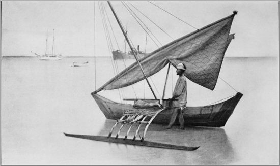 A Marshall Island canoe
