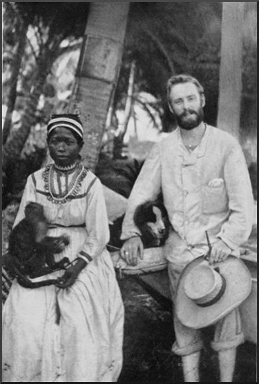 White trader and his wife "Topsy,"
Majuro Island