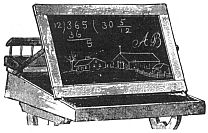 desk blackboard