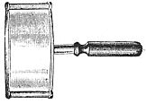 rectangular magnifying glass on handle