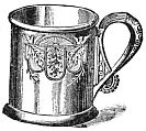 metal engraved cup