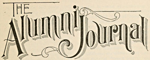 Image of the words ‘The Alumni Journal’
