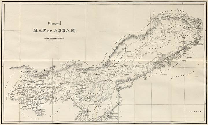 General MAP OF ASSAM.