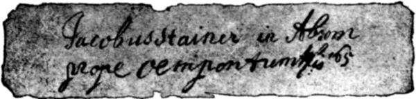 Jacobus Stainer in Absam prope Œnipontum h-fis ’65