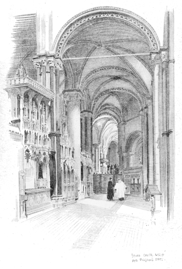 Image unavailble: South Choir Aisle And Pilgrim's Steps.
