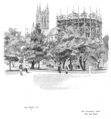 Image unavailble: The Cathedral Close from the East.