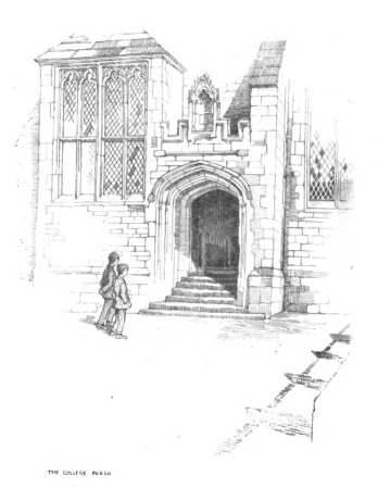 Image unavailable: THE COLLEGE PORCH