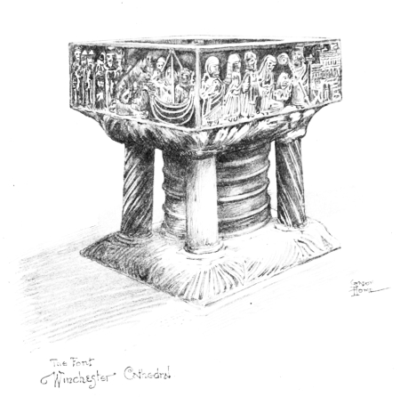 Image unavailable: The Font in The Cathedral.