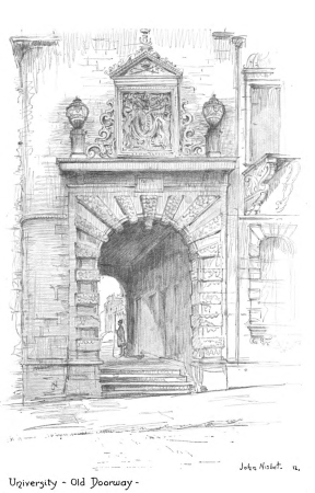 Image unavailable: University—Old Doorway.
