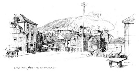 Image unavailable:East Hill from the Fishmarket