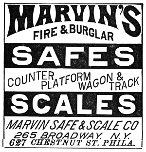 ad for Marvin’s Safes