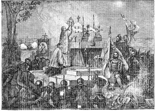 Image
unavailable: Founding of St. Augustine By Pedro Menendez, September 8,
1565.