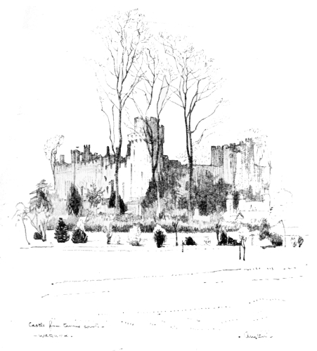 Image unavailable: CASTLE·from the·TENNIS·COURTS