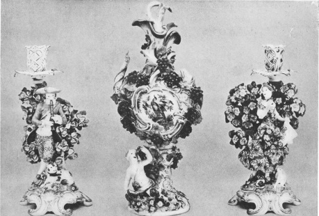 Image unavailable: Courtesy Metropolitan Museum of Art

A Pair of Candlesticks and a Vase, Chelsea, 18th Century