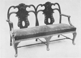 Image unavailable: Double Chair-Back Settee, Chippendale, 1735-1750