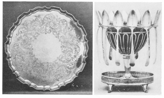 Image unavailable: Sheffield Plate Tray and Spoonholder