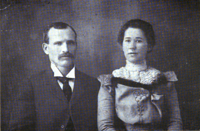 Con and Claudia Price at the time of their Marriage, December 26, 1899
