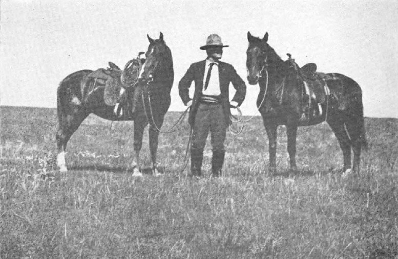 Charlie Russell with Sandy and Dave At the Lazy KY (1907)