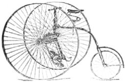A penny farthing tricycle