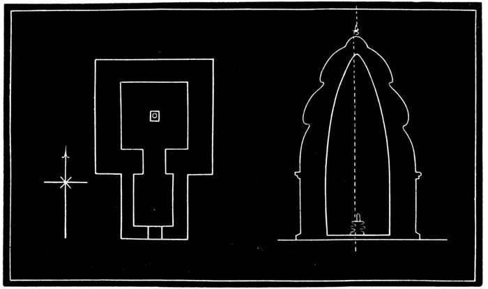 Plan and Elevation of Indian Pagoda