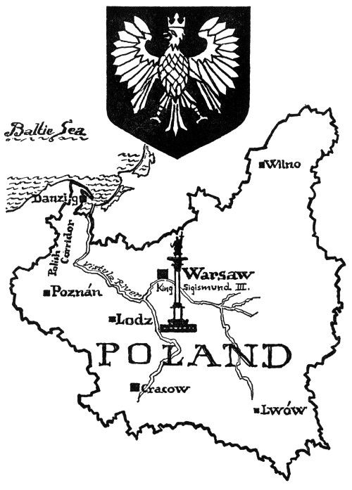 Map of Poland.