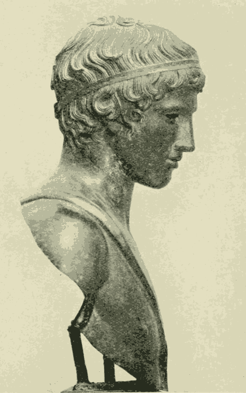 Bronze head of ephebos. Munich, Glyptothek, 457.