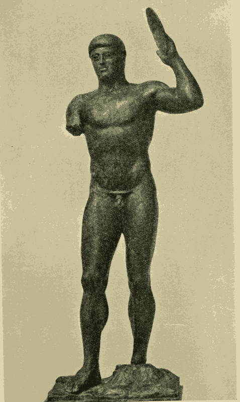 Bronze statuette.