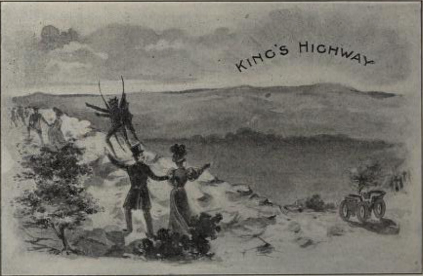 On the Hill of Remorse. Miss Church-Member cast a longing
glance toward the King’s Highway, and looked for some way by which she
might go thither.